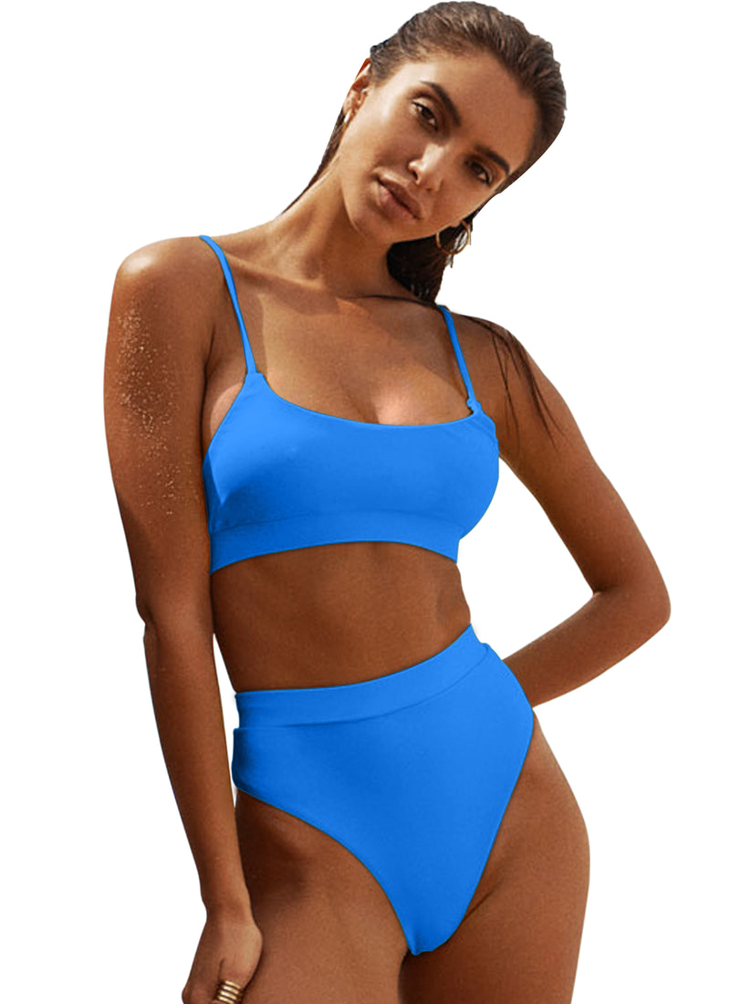 High Waisted Swimsuits Two Piece Bathing Suit