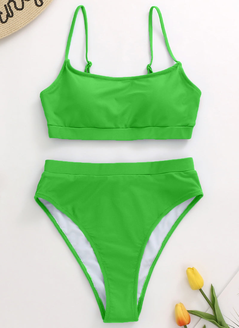 High Waisted Swimsuits Two Piece Bathing Suit