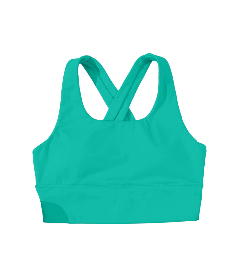 Longline Sports Bra Strappy Yoga Bras Crop Tank