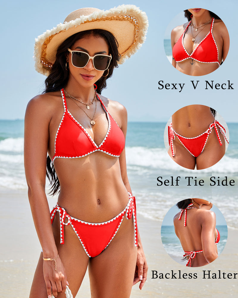 Brazilian Thong Bikini Sets Triangle 2 Piece