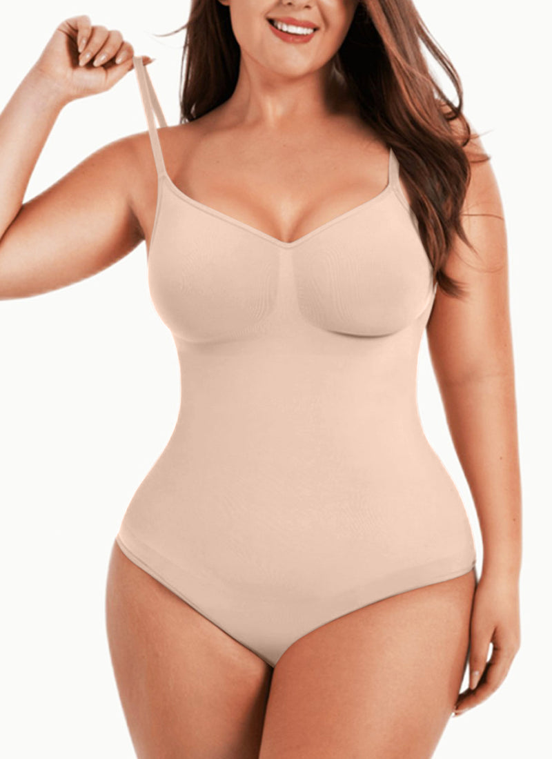 Solid Shapewear Tummy Control Bodysuits