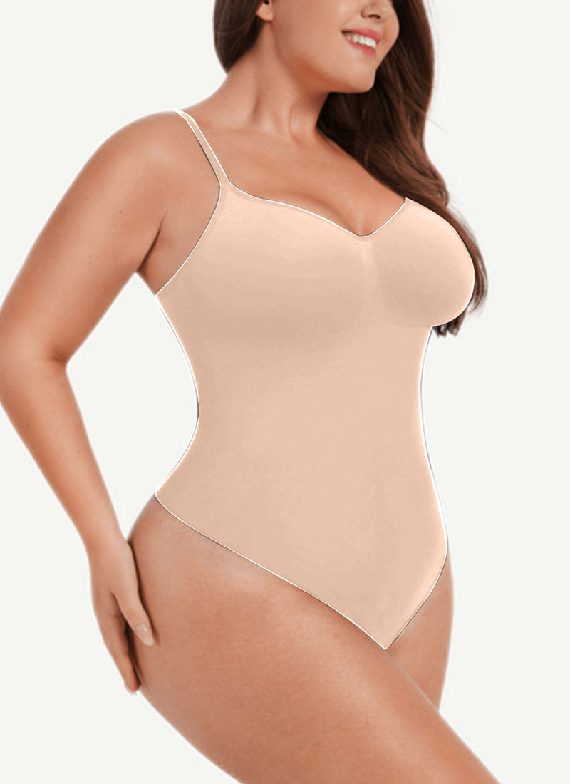 Solid Shapewear Tummy Control Bodysuits