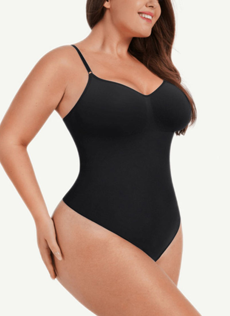 Solid Shapewear Tummy Control Bodysuits