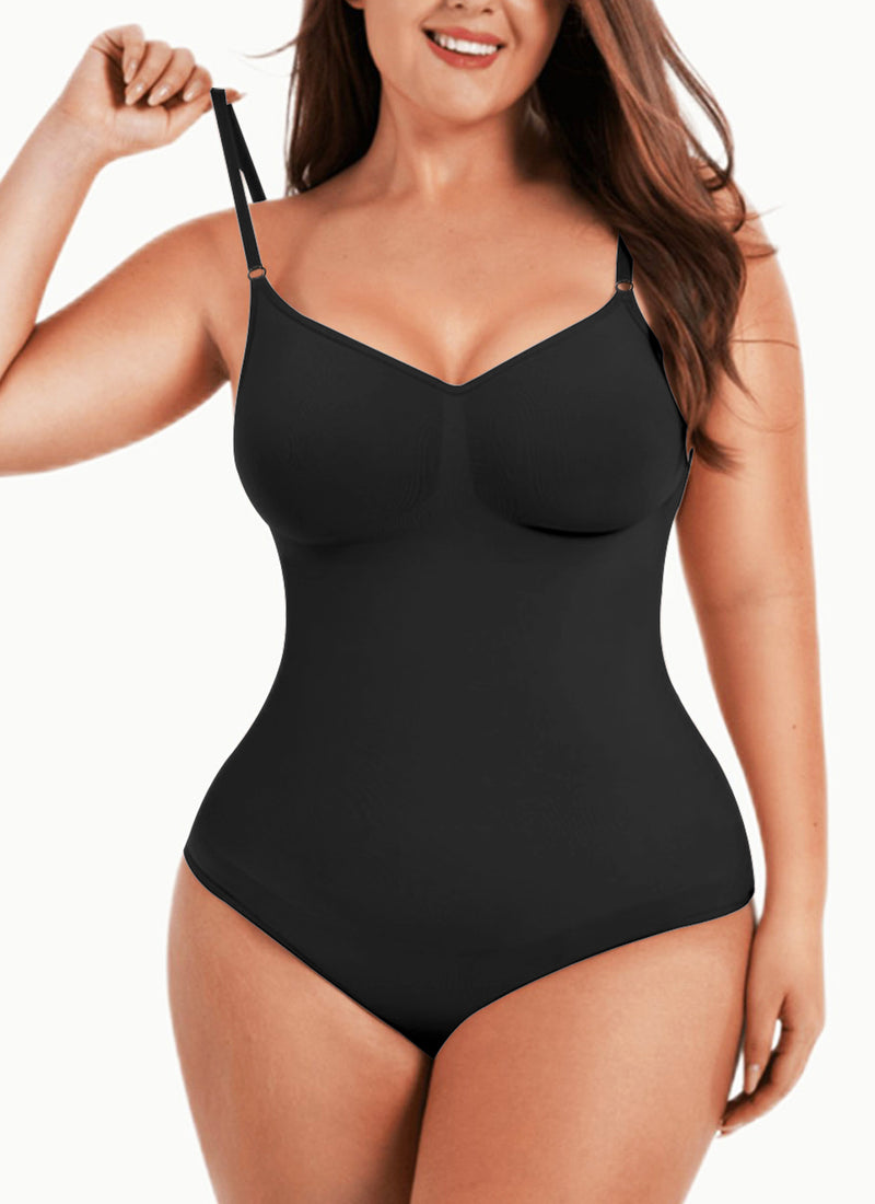 Solid Shapewear Tummy Control Bodysuits