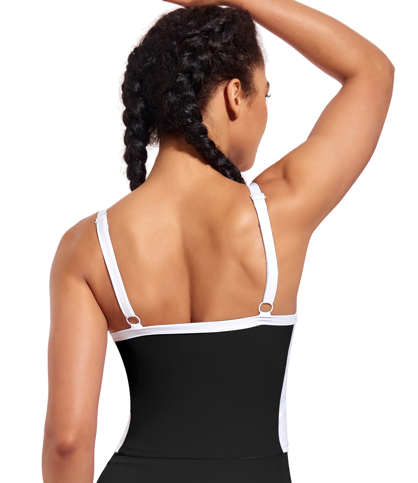 Longline Sports Bra Workout Crop Tank Top