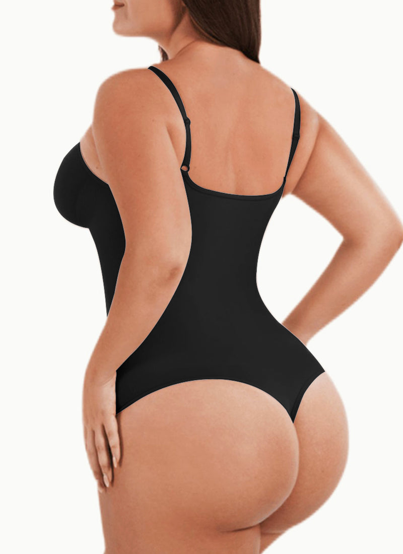 Solid Shapewear Tummy Control Bodysuits