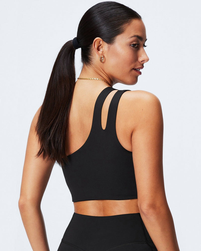 One Shoulder Sports Bra with Built in Bras