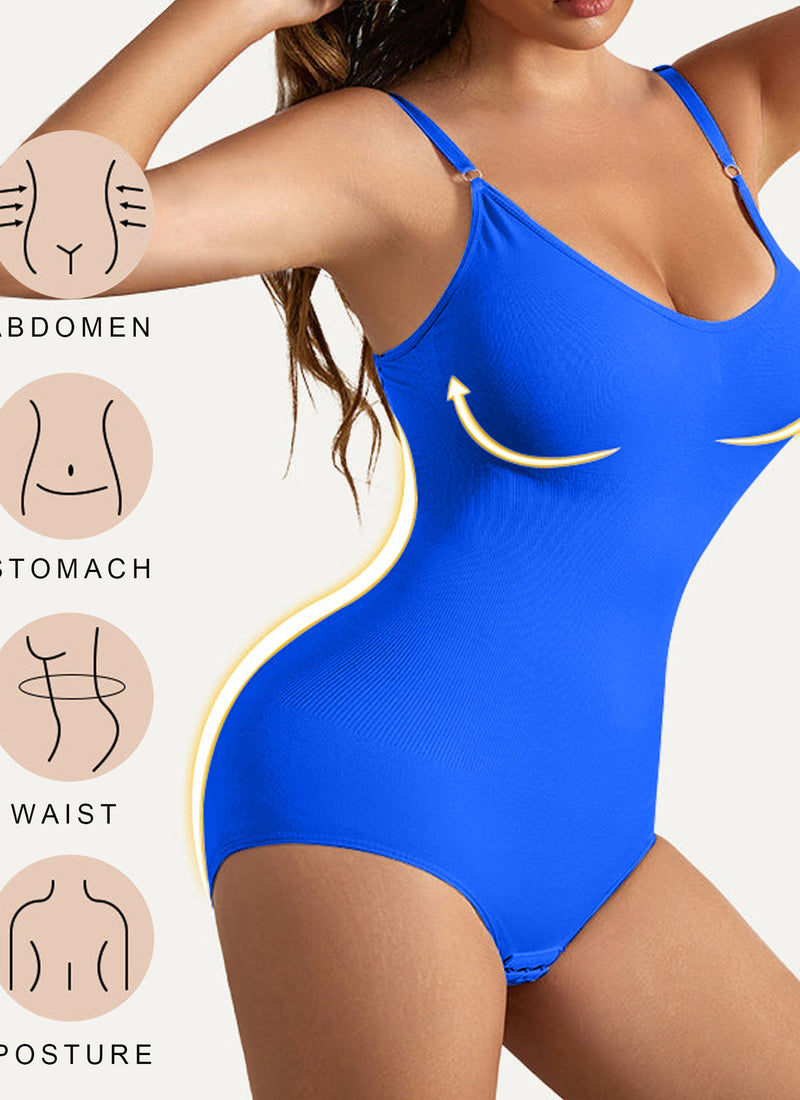 Solid Shapewear Tummy Control Bodysuits