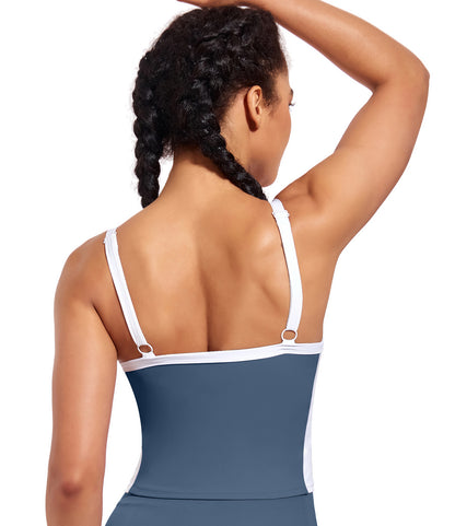 Longline Sports Bra Workout Crop Tank Top