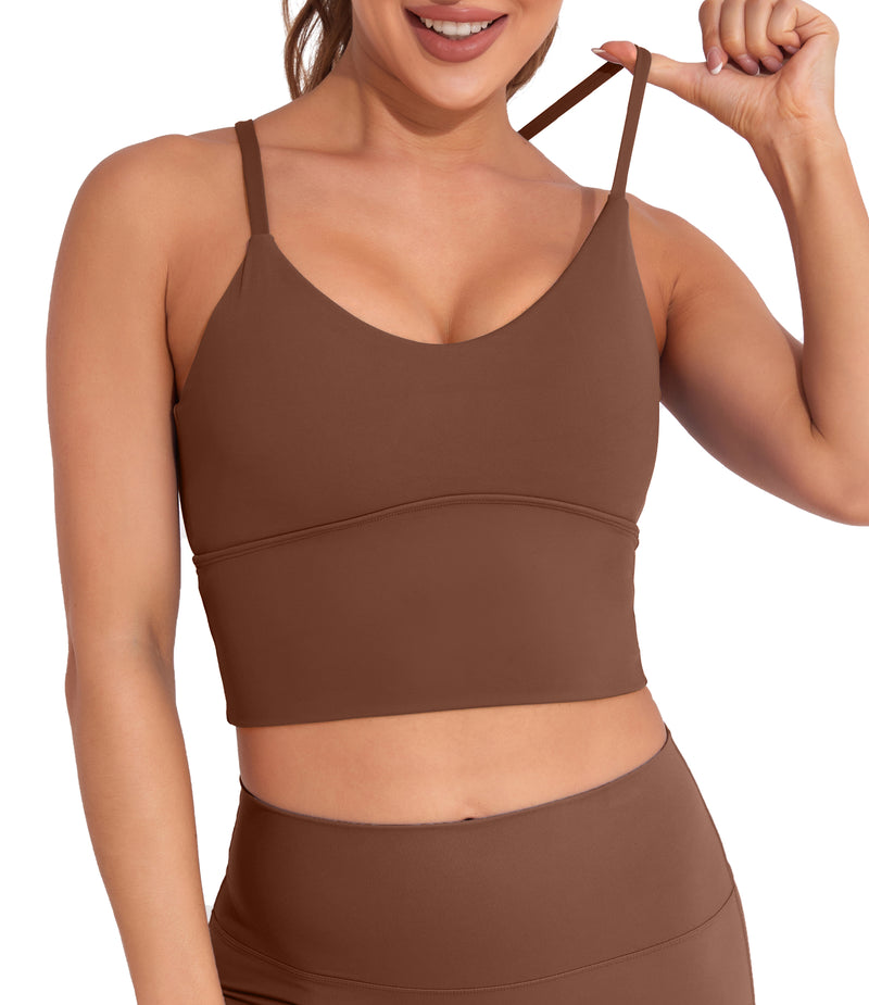 Longline Sports Bras Crop Tank Tops