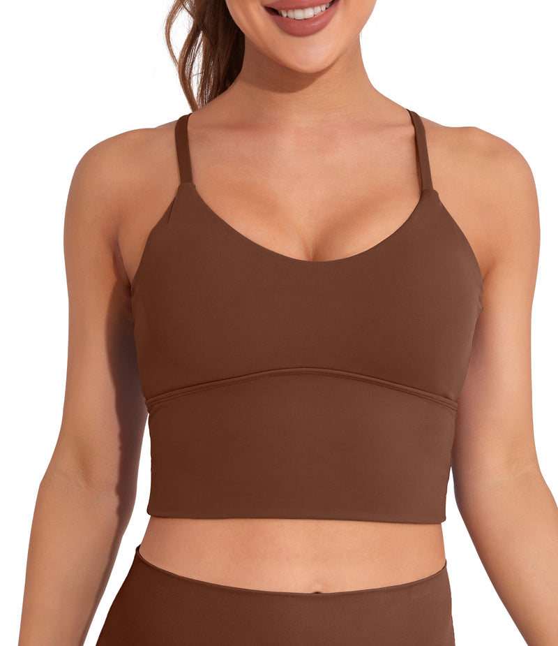 Longline Sports Bras Crop Tank Tops