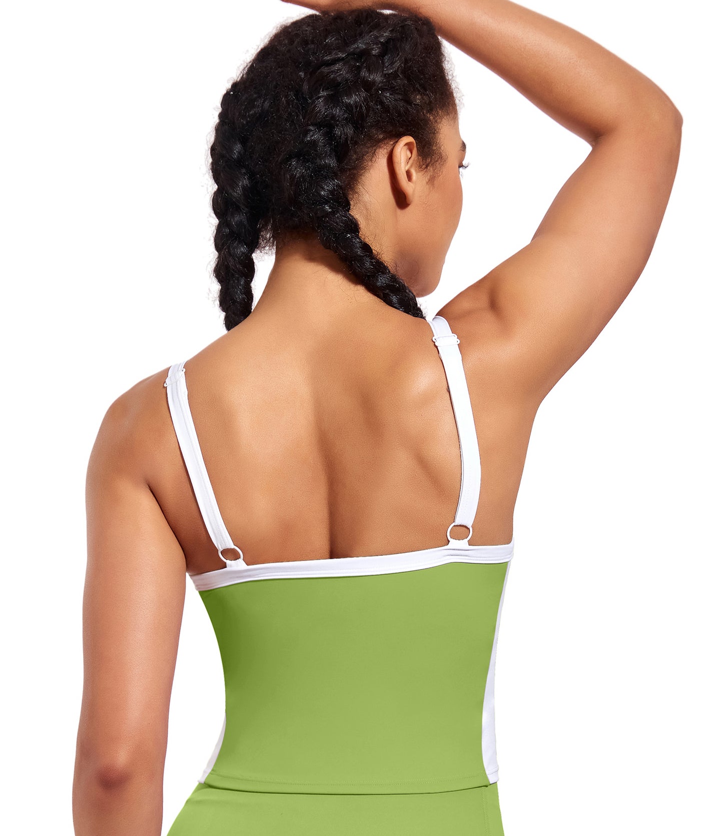 Longline Sports Bra Workout Crop Tank Top