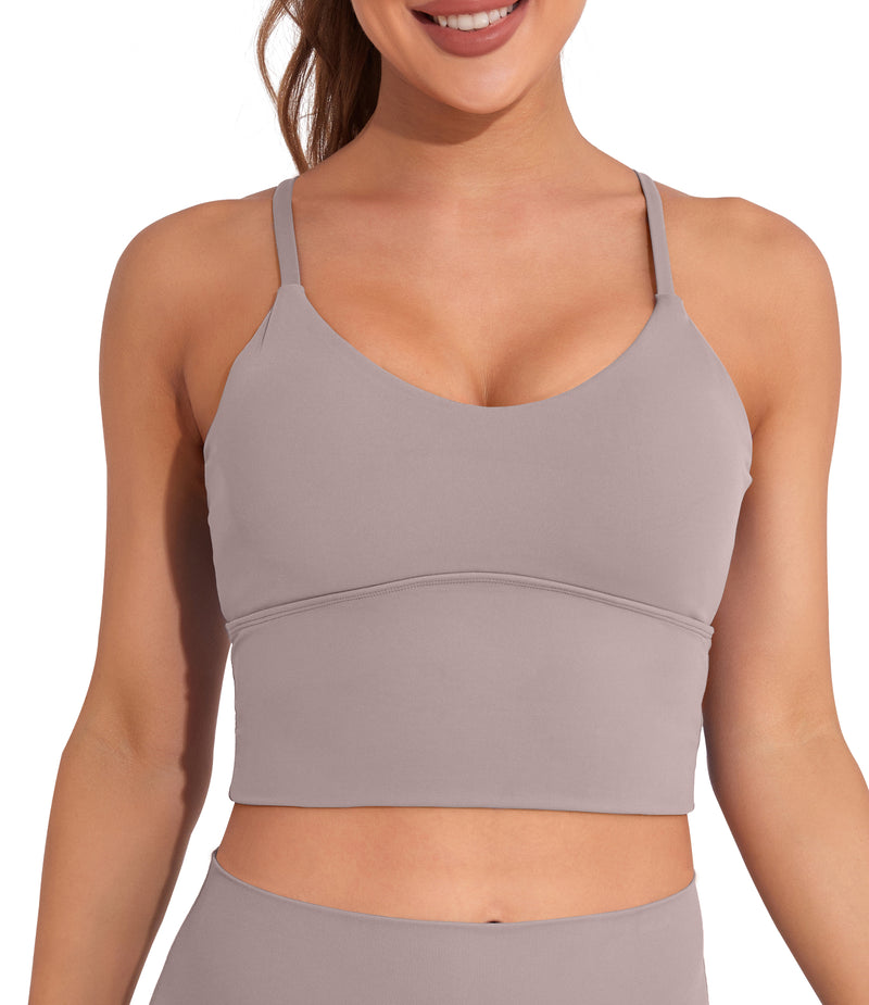 Longline Sports Bras Crop Tank Tops