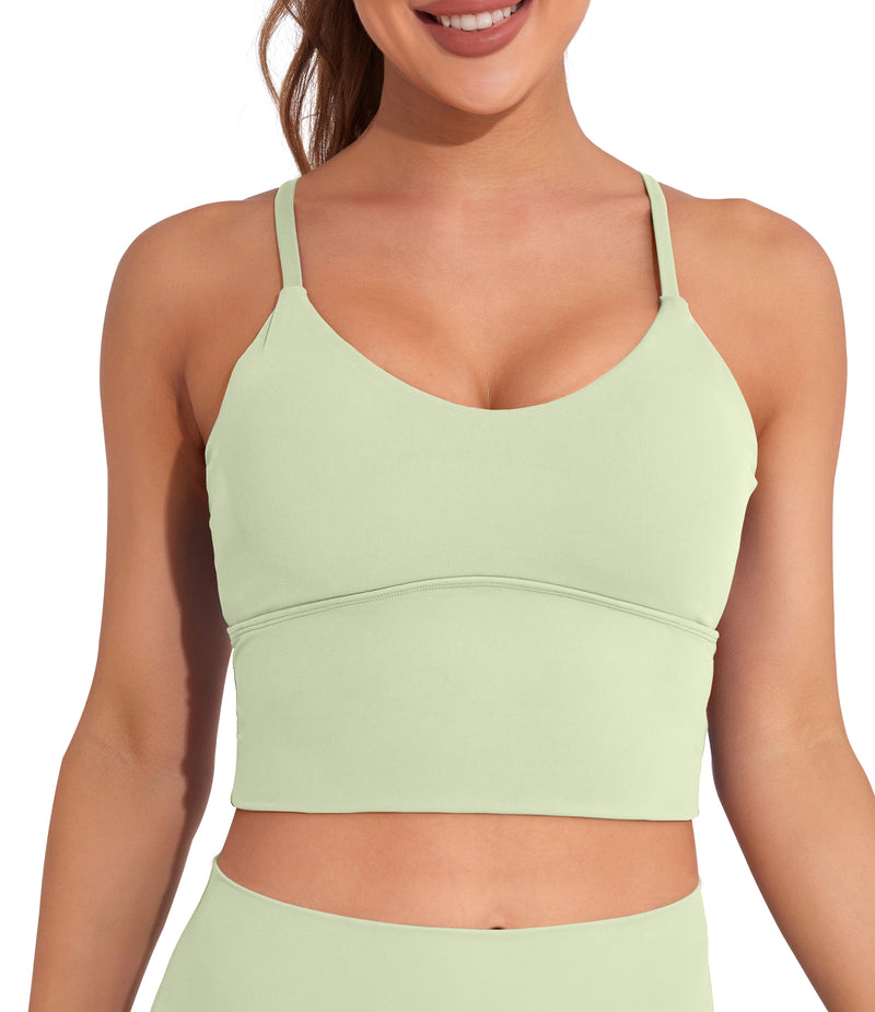 Longline Sports Bras Crop Tank Tops