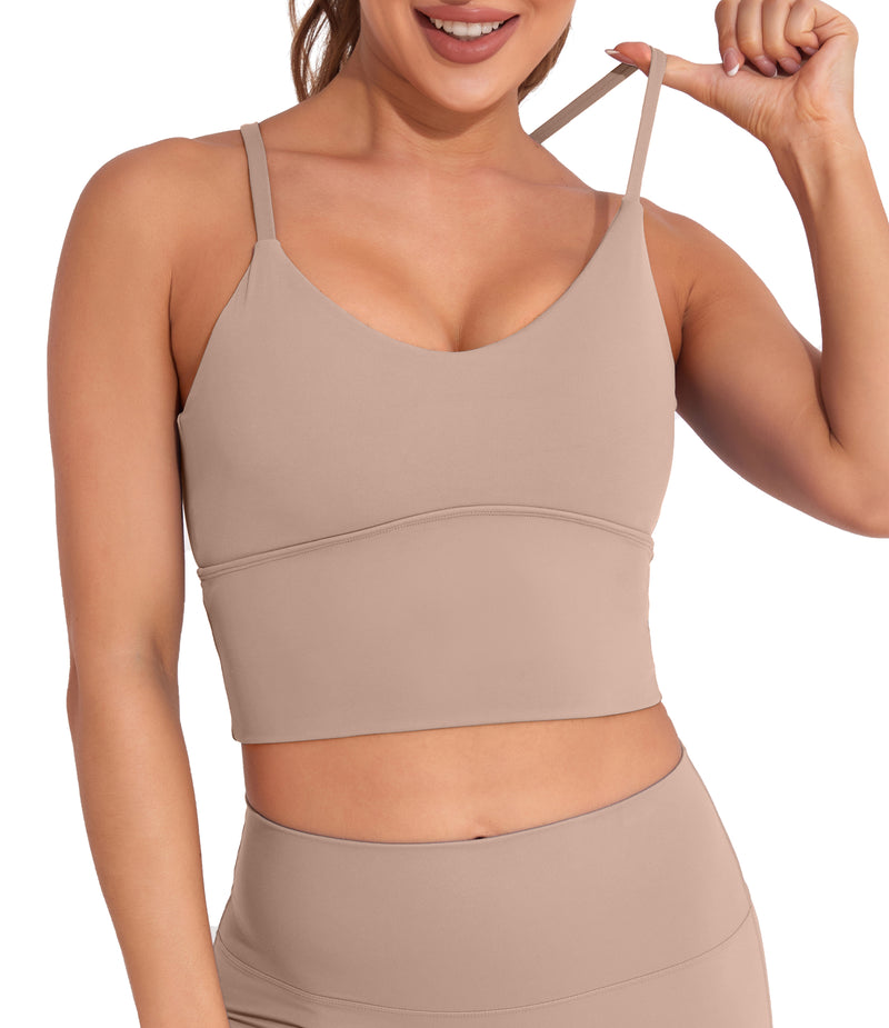 Longline Sports Bras Crop Tank Tops