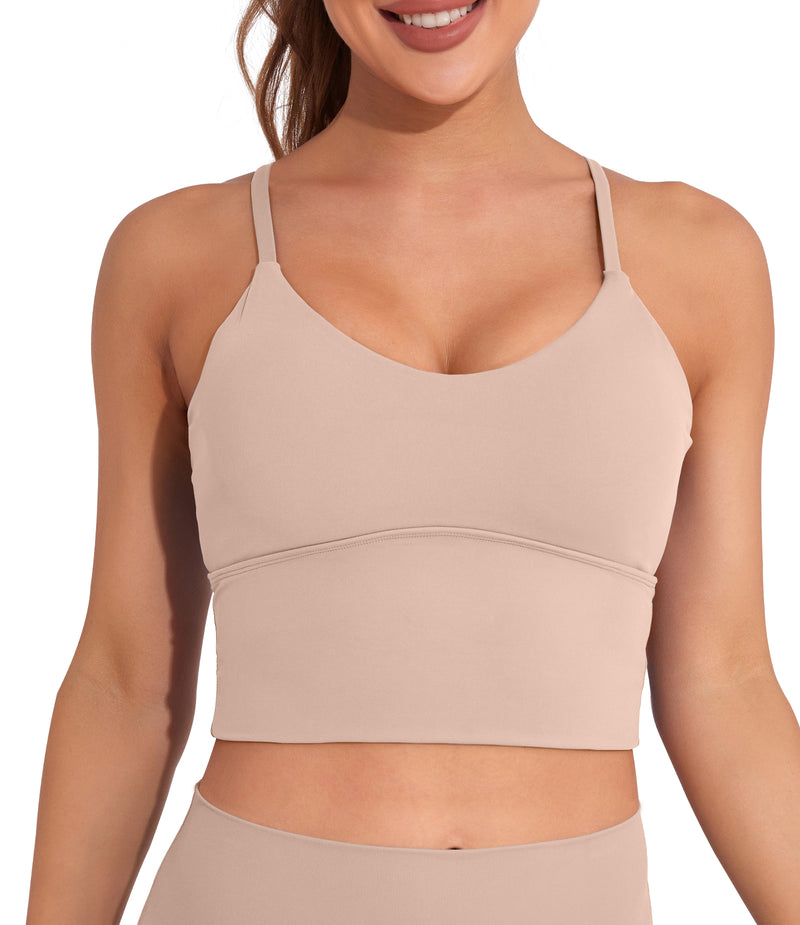 Longline Sports Bras Crop Tank Tops