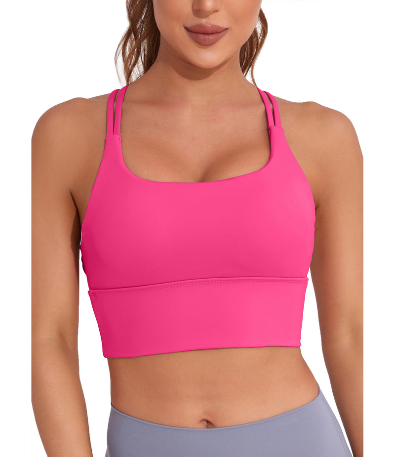 Women Scroop Neck Elastic Workout Tank Top