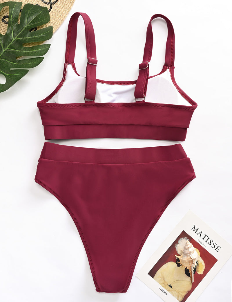 High Waisted Bikini Sets Sporty