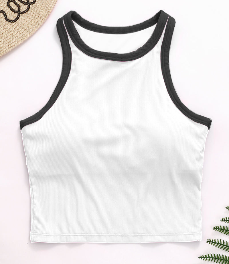 Workout Tops Ribbed Longline Sports Bras