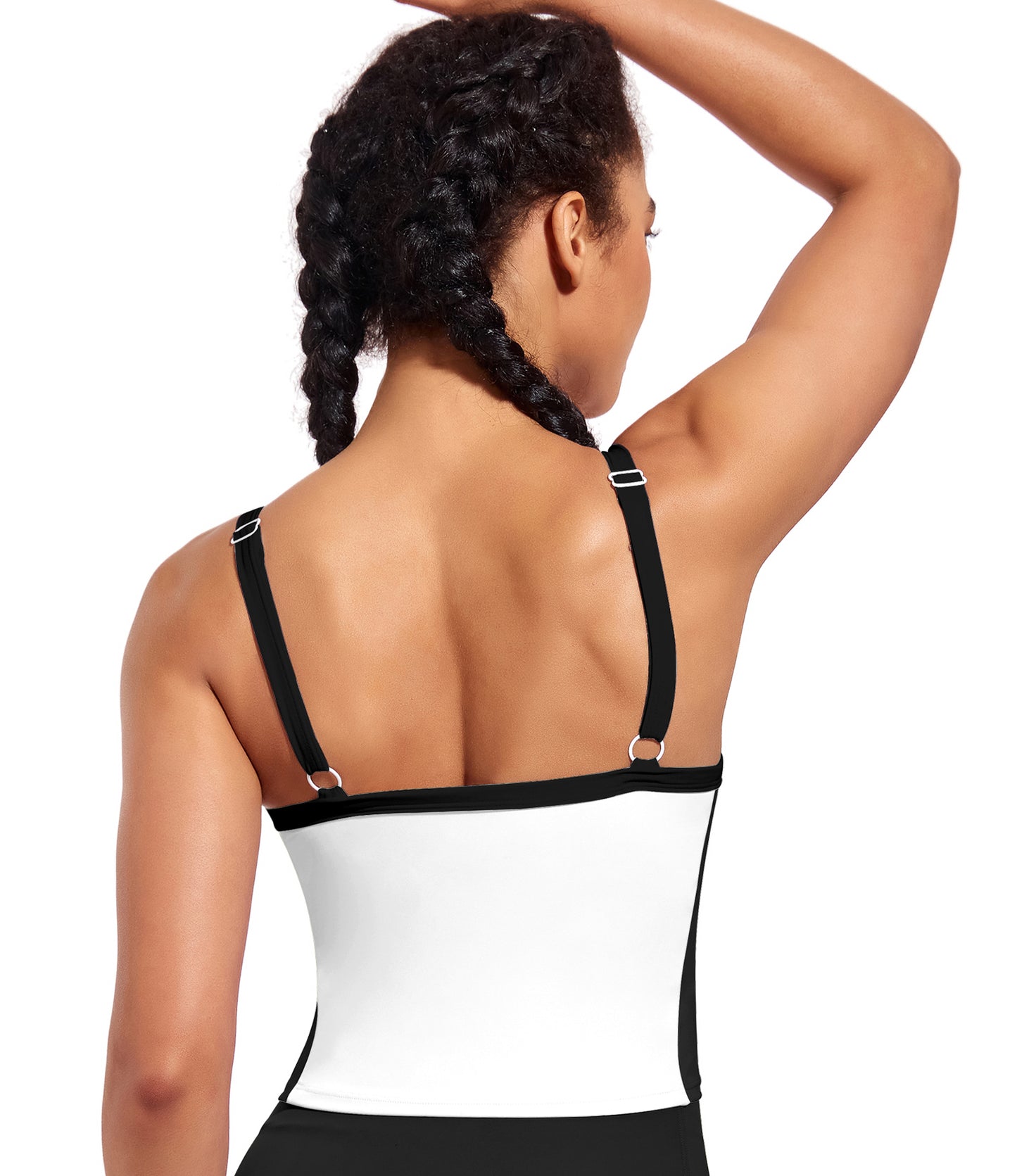 Longline Sports Bra Workout Crop Tank Top