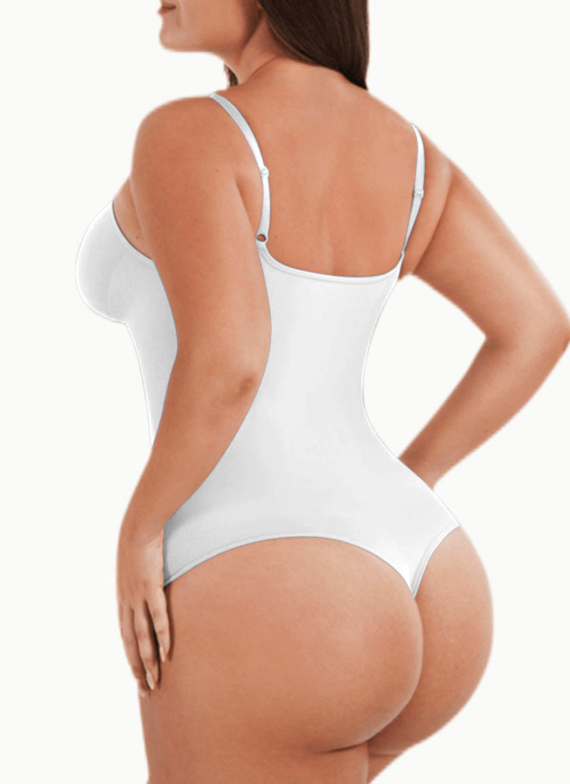 Solid Shapewear Tummy Control Bodysuits