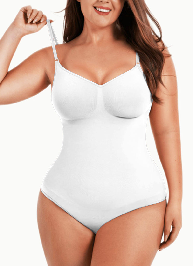 Solid Shapewear Tummy Control Bodysuits