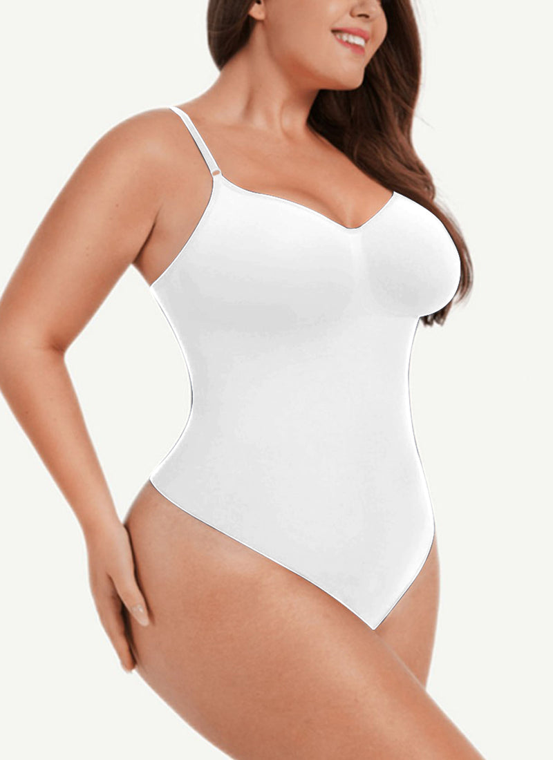 Solid Shapewear Tummy Control Bodysuits