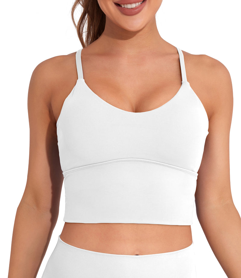 Longline Sports Bras Crop Tank Tops